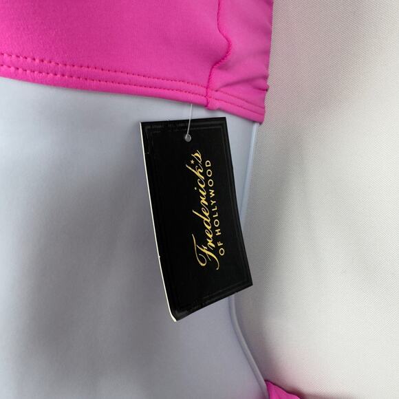 NWT Frederick's of Hollywood Laguna Pink Bikini Set Top/Bottom Women's Size M - Picture 9 of 11